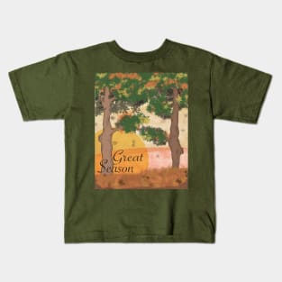 Great Season Autumn Landscape Kids T-Shirt
